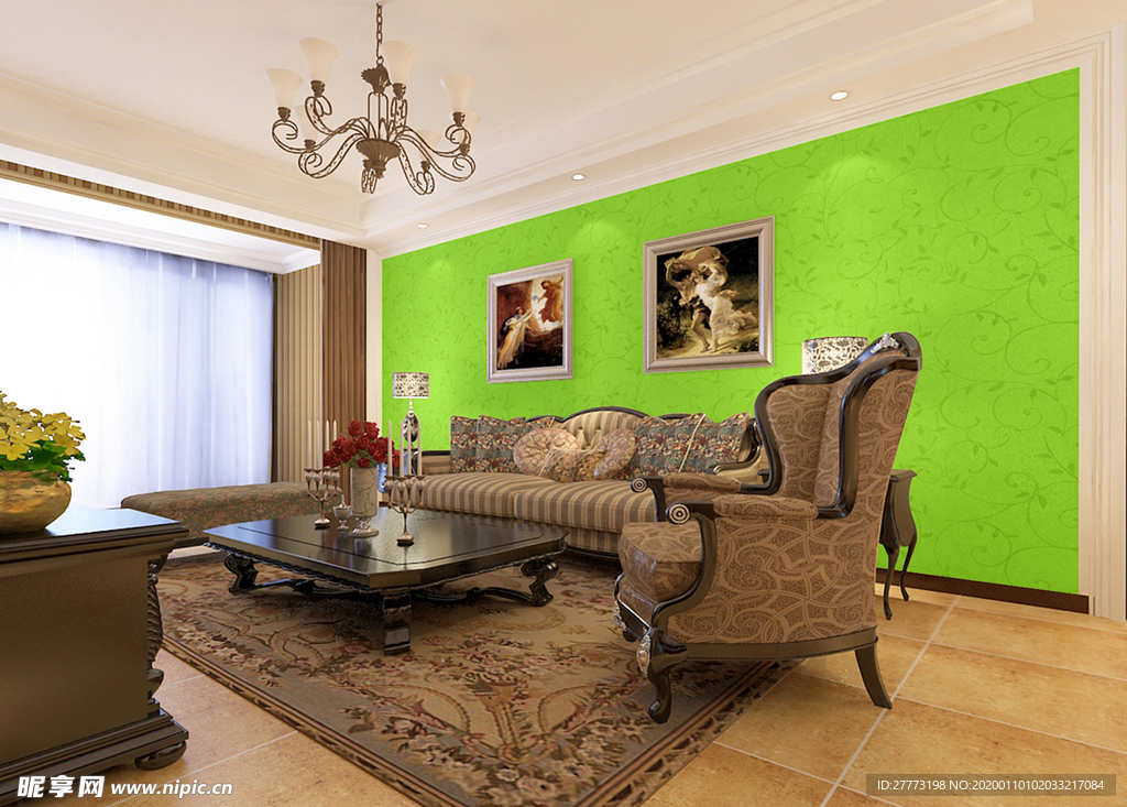 背景墙样机 场景 样机 装饰画