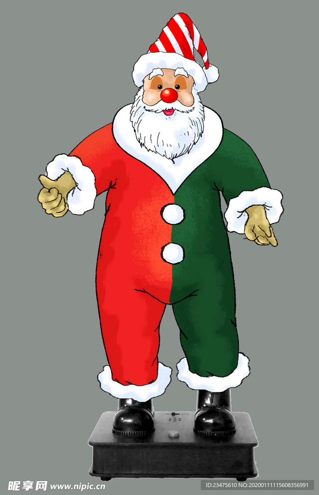 圣诞老人扮小丑