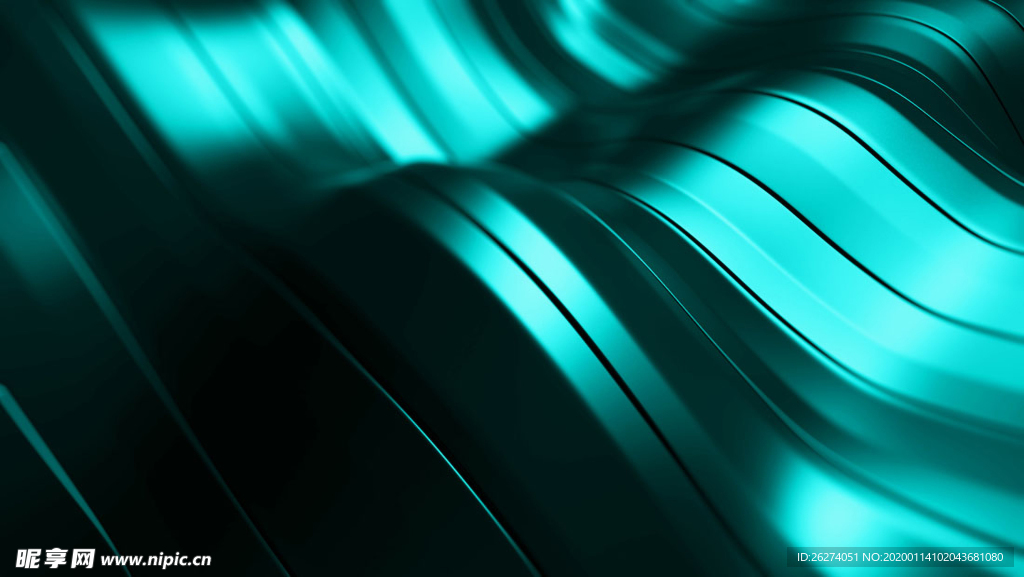 绿色 流线 品质 色彩 动感