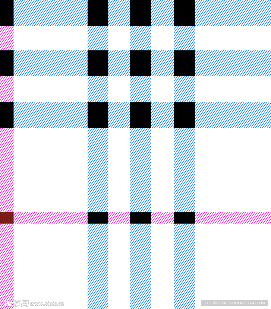线条格子 红格子 斜线格 复杂