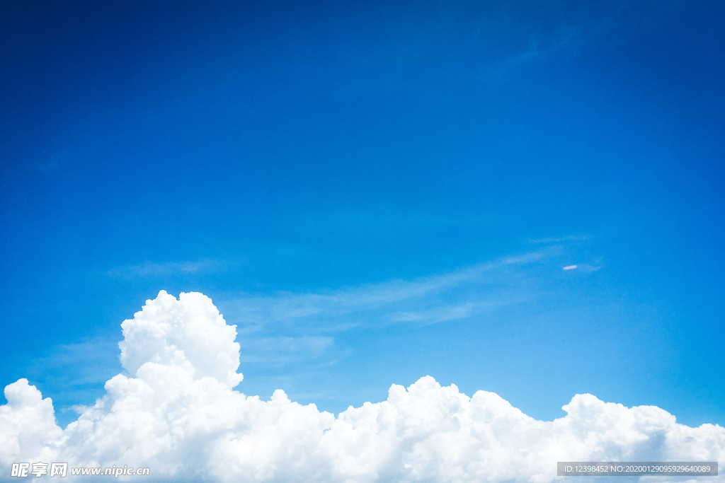 蓝天白云摄影素材