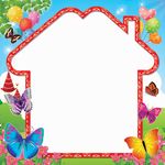 卡通蝴蝶相框
