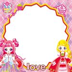 卡通动漫女孩相框