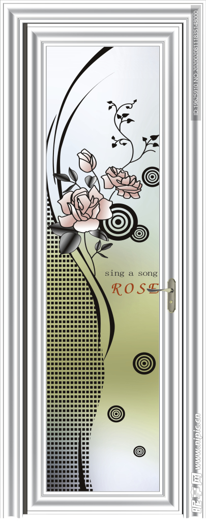 平开门 电泳香槟