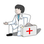 医生卡通手绘人物免抠素材png