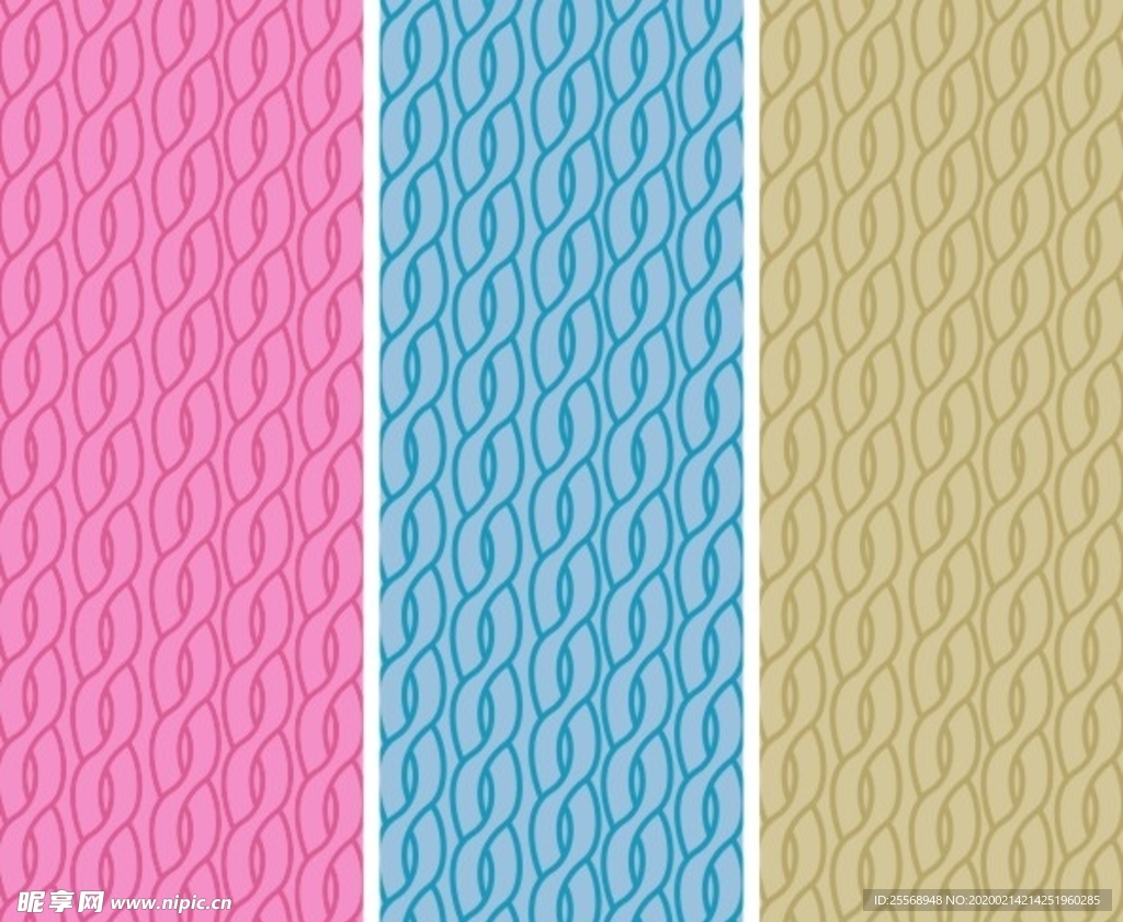 毛衣毛衫织花底纹花纹设计矢量图