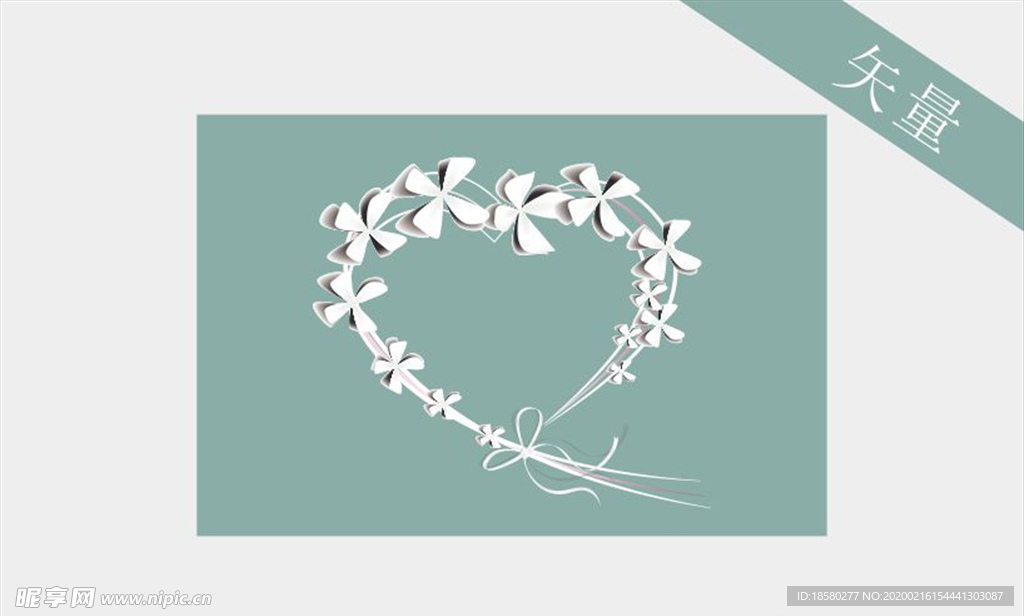 欧式花朵爱心花纹