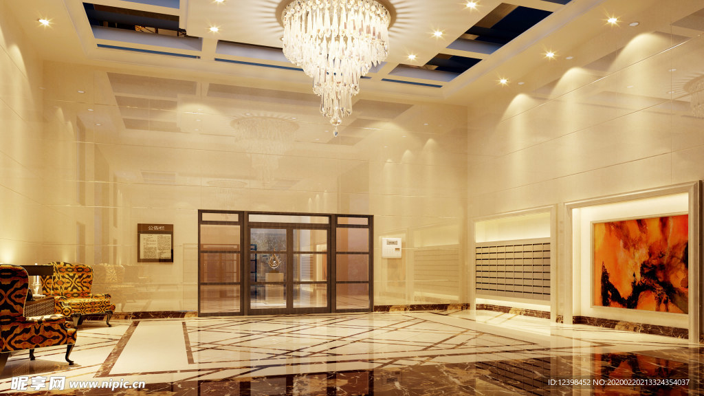 富丽堂皇的大厅摄影美图