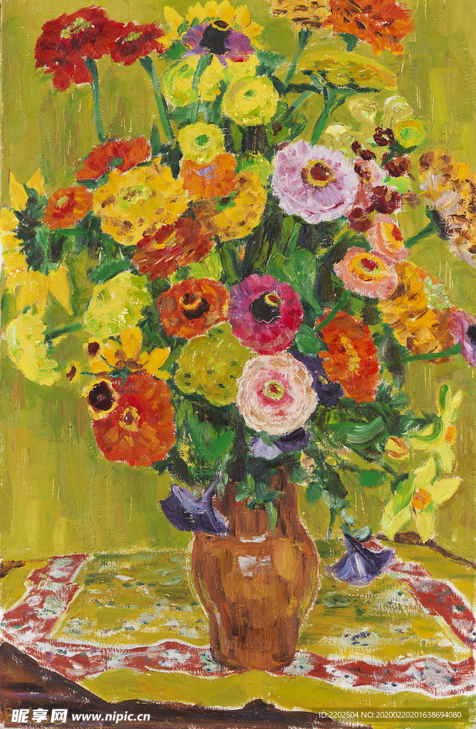 花卉景物欧美经典抽象油画