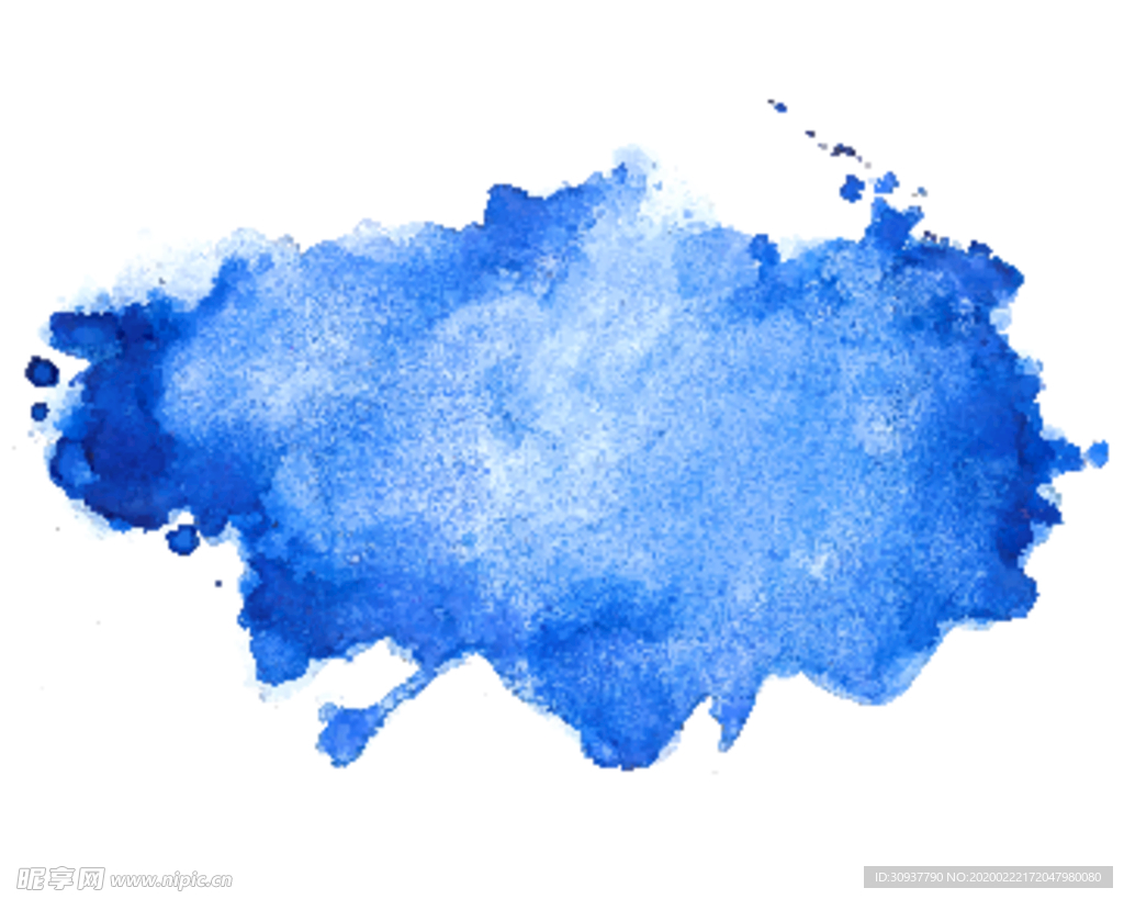 蓝色油画