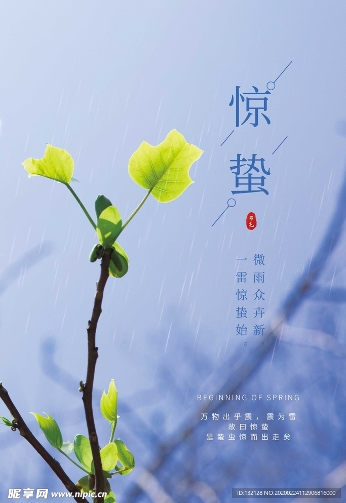 24节气惊蛰海报