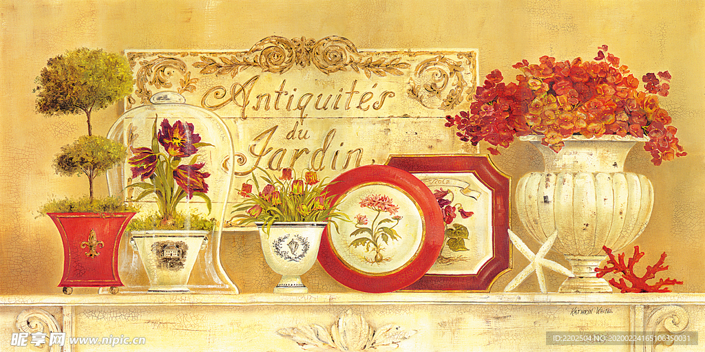 花卉静物油画装饰画