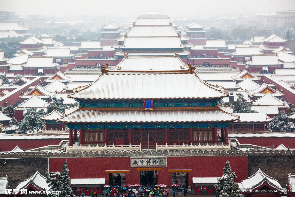 北京故宫雪景