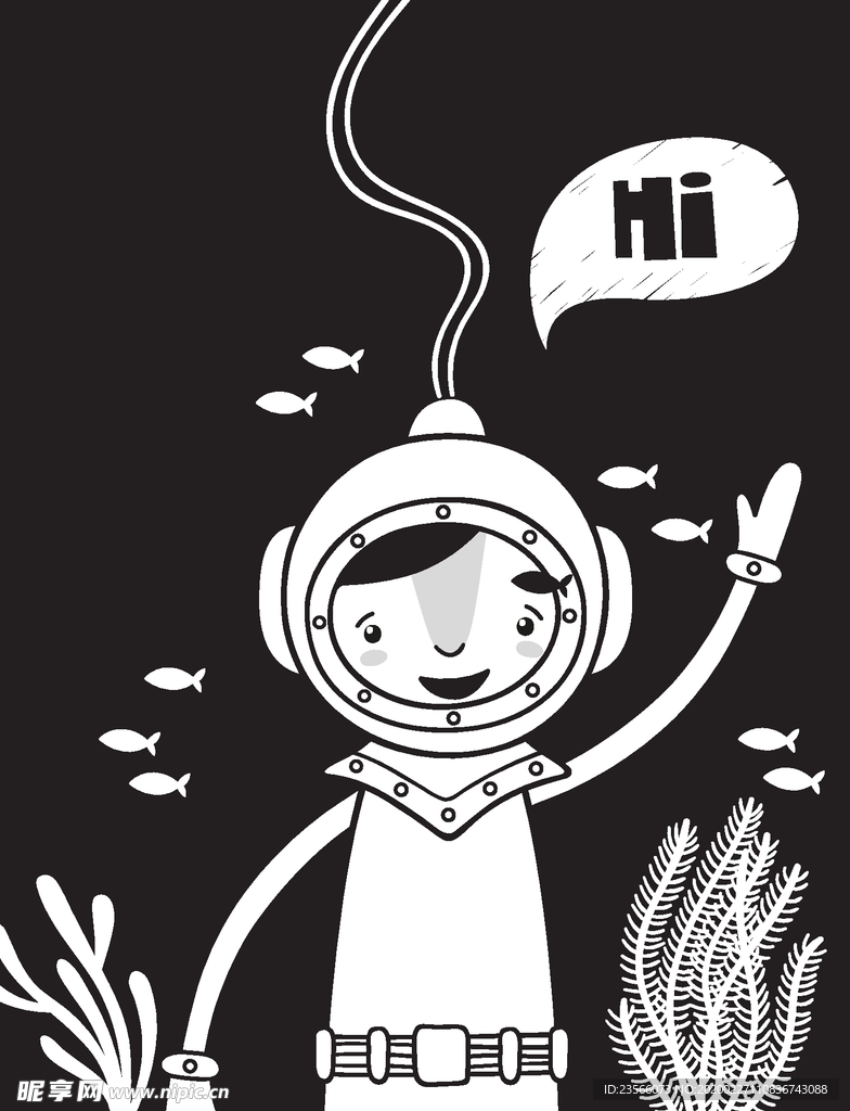 小清新创意卡通图案