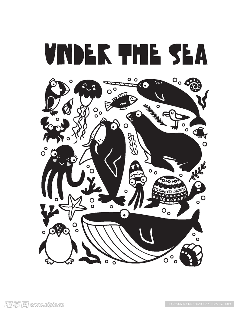 小清新创意卡通图案