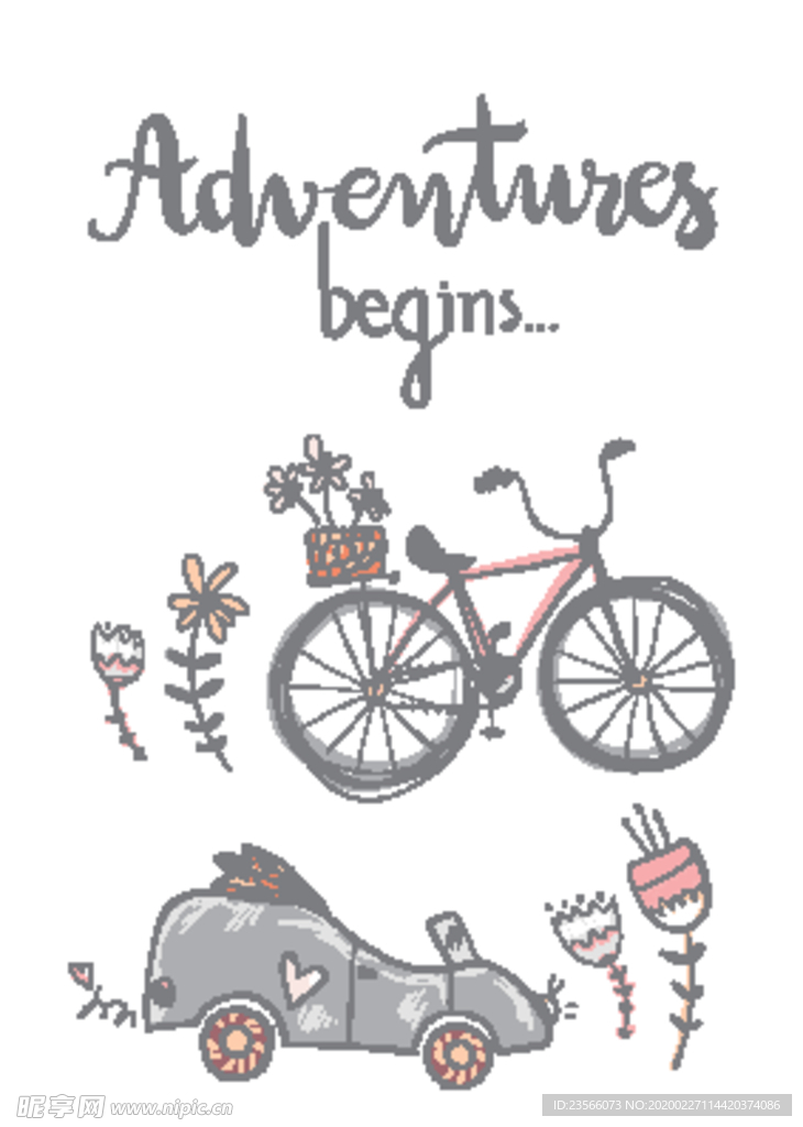 小清新创意卡通图案