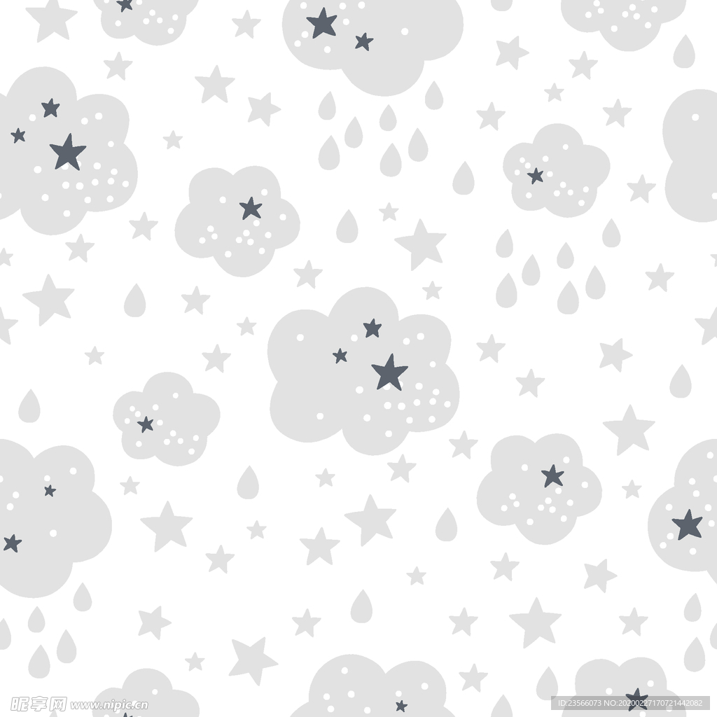 小清新卡通图案背景