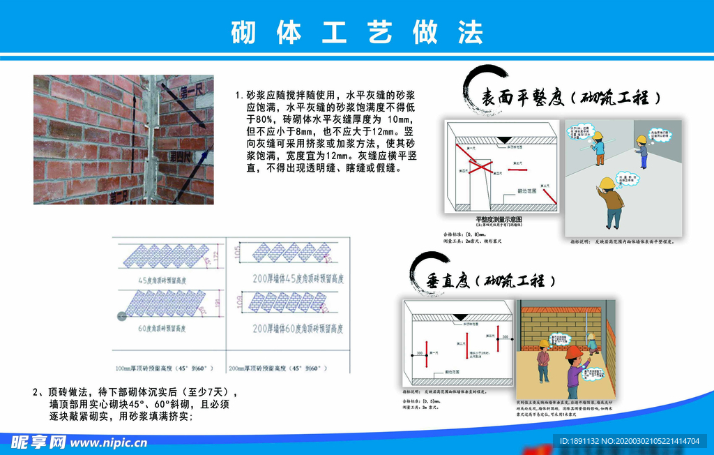 建筑工地技术交底之砌体工艺做法