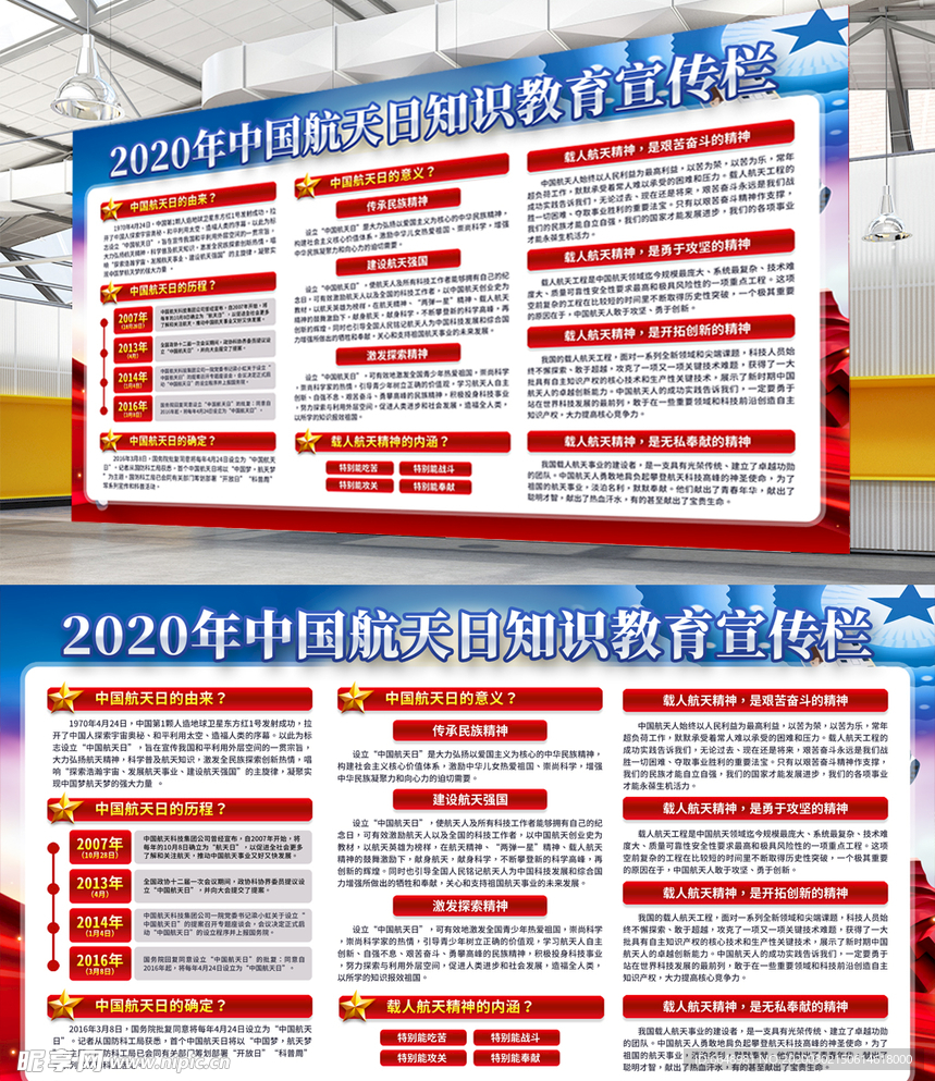 中国航天展板