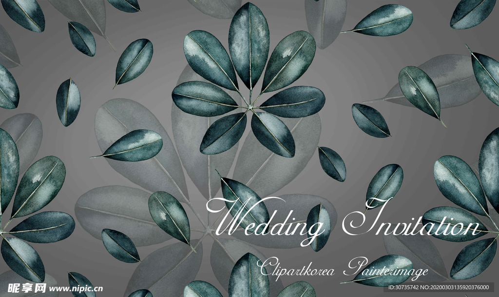 现代简约抽象花卉电视背景墙