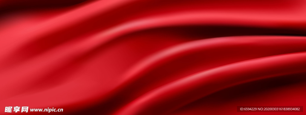 红色绸布背景