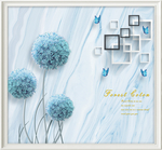 大理石玉雕蒲公英