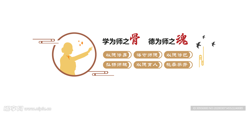 校园办公室形象墙