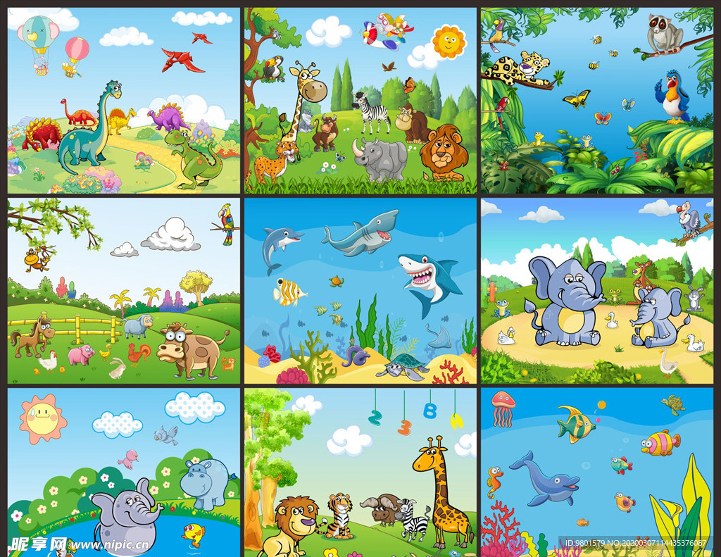 幼儿园卡通装饰画