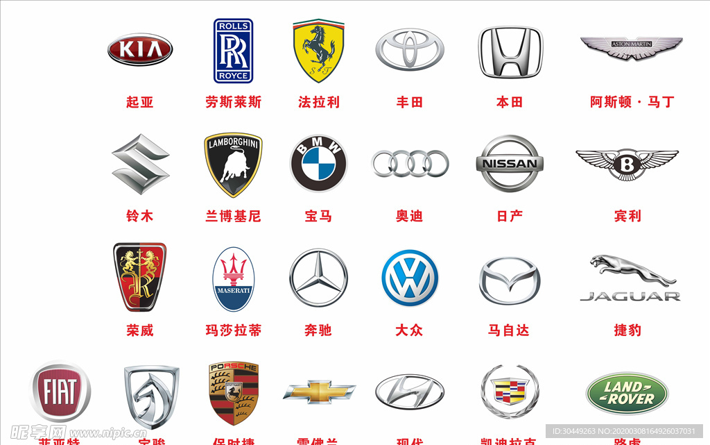 汽车标志大全