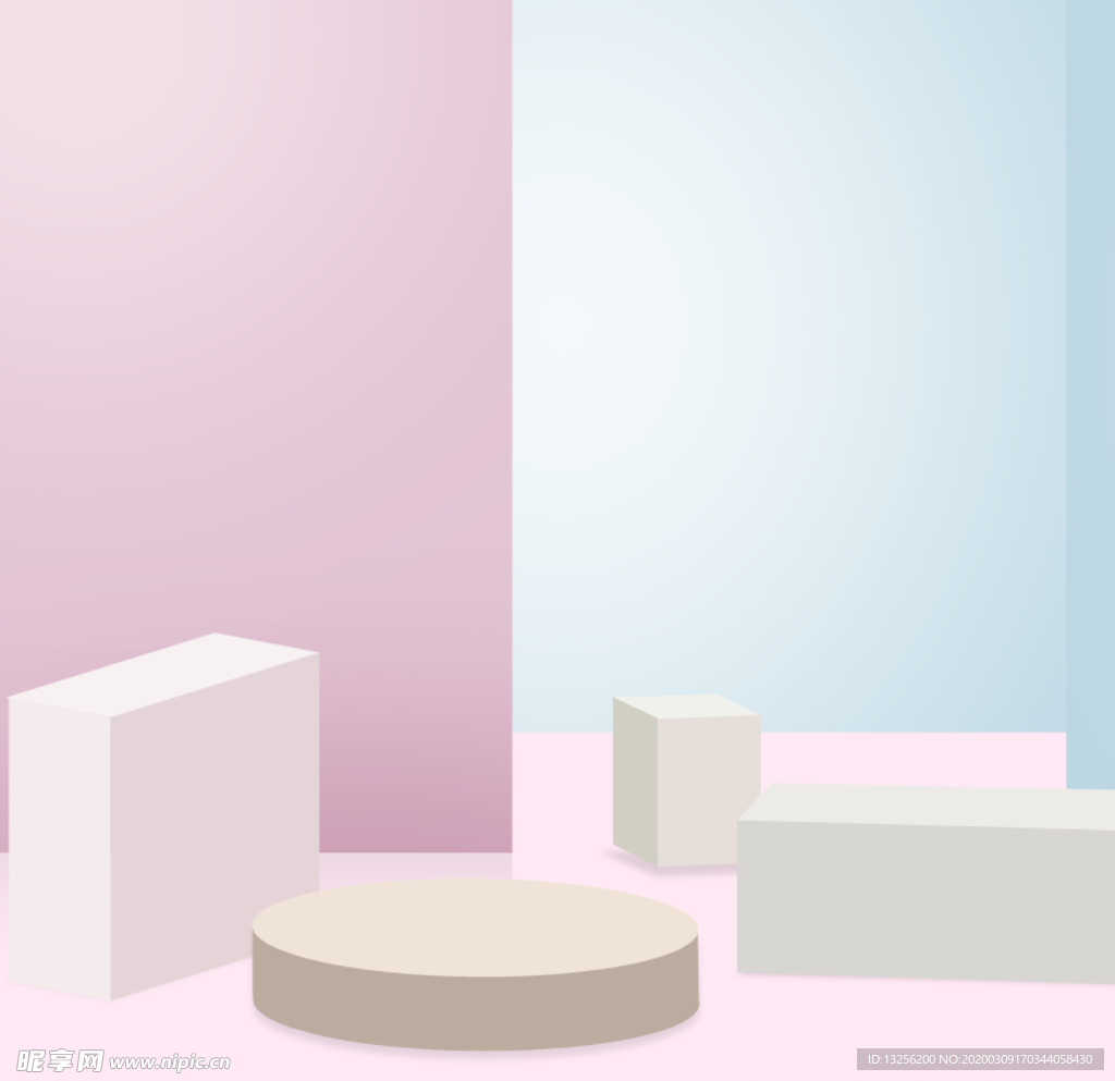 电商主图背景文艺