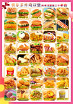 菜单  快餐  汉堡 套餐
