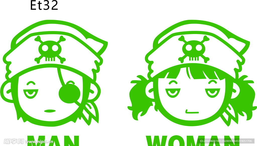 卡通人物矢量图