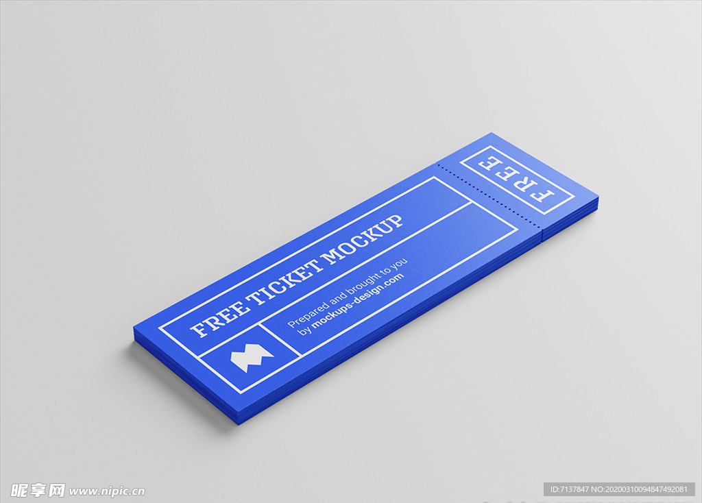入场券票券样机