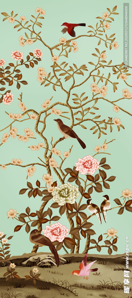 花鸟背景