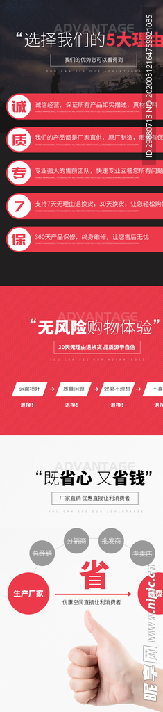 淘宝优势详情页模板