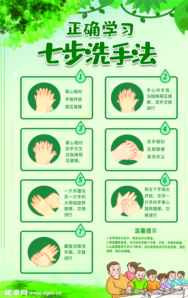 七步洗手法