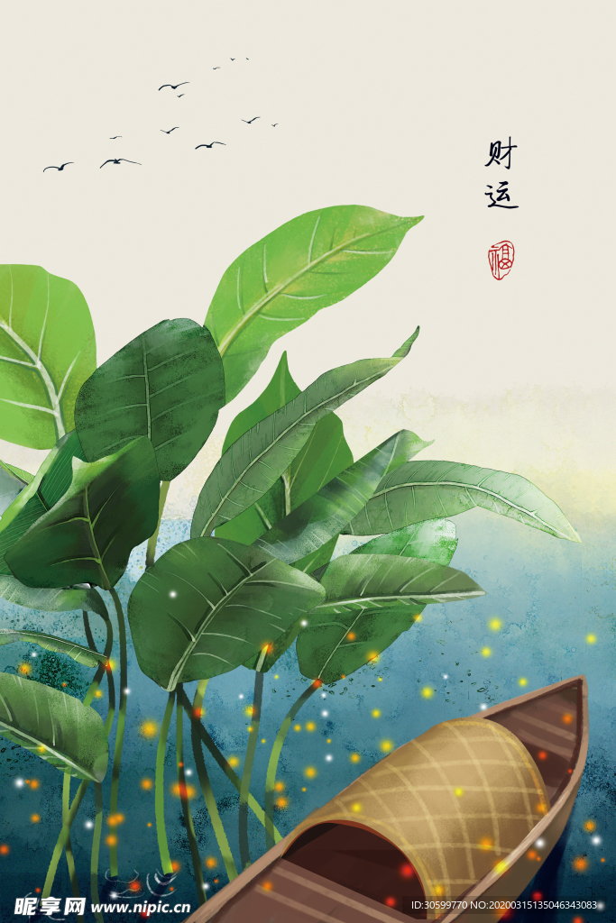 中式风景装饰画