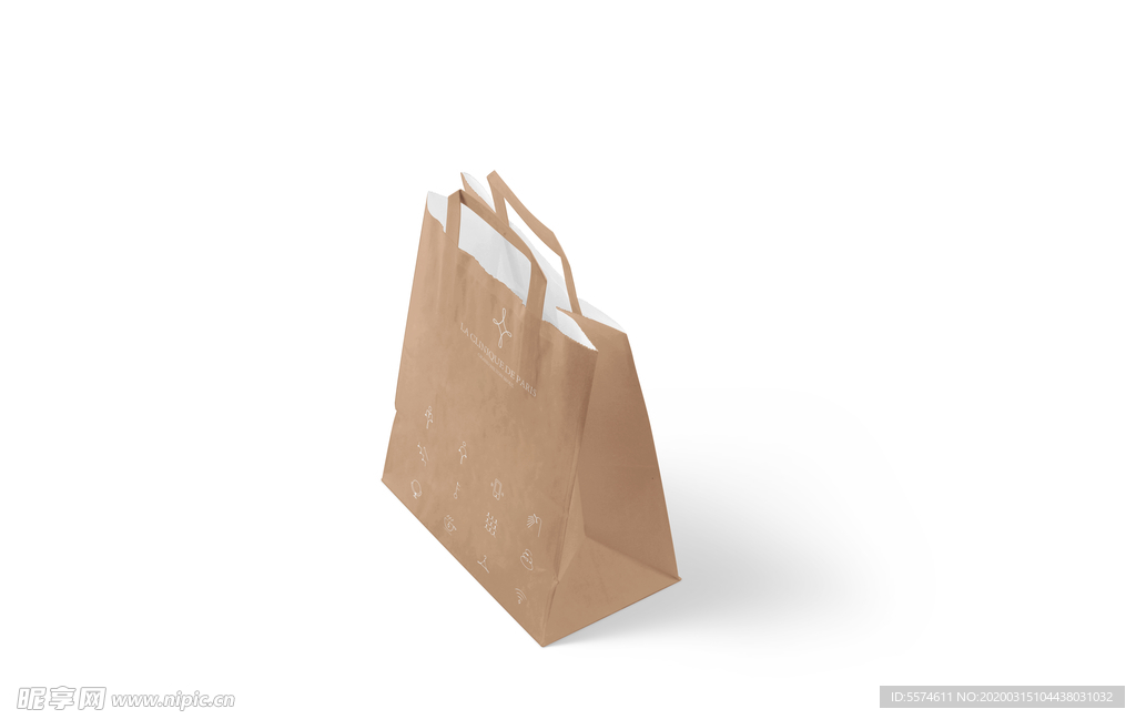 牛皮手提袋样机