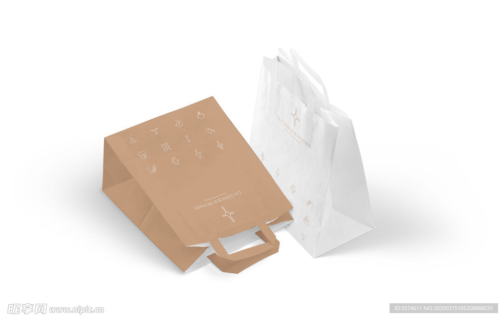 牛皮手提袋样机