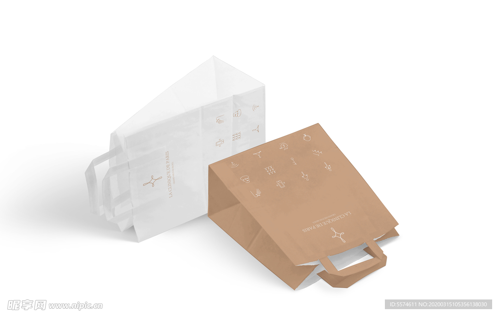 牛皮手提袋样机