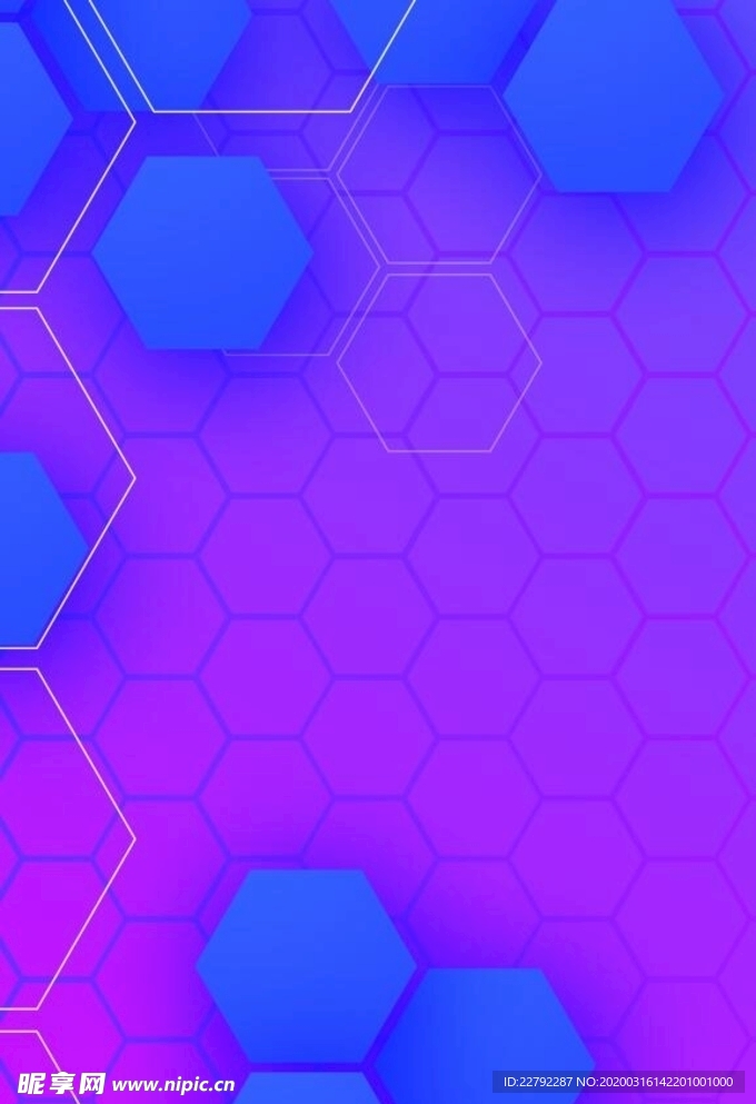 蓝色多边形底纹