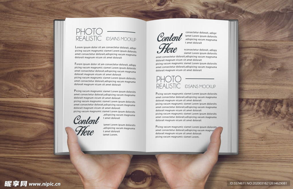 硬壳厚书籍样机