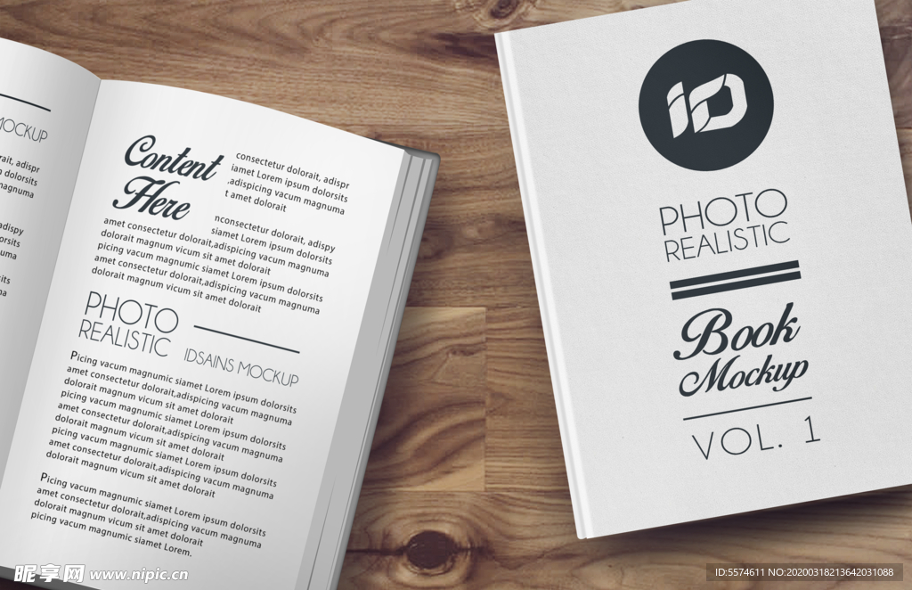 硬壳厚书籍样机