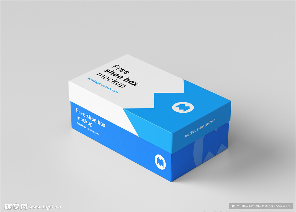 鞋盒纸盒包装盒样机