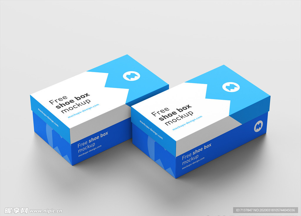 鞋盒纸盒包装盒样机