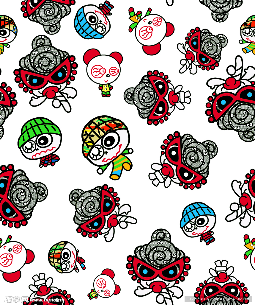 链条 豹纹 设计 大牌 图案