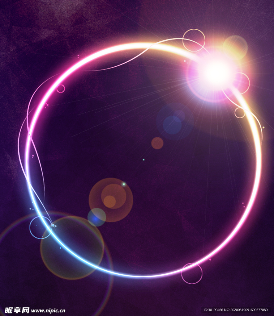 明星海报光环光晕