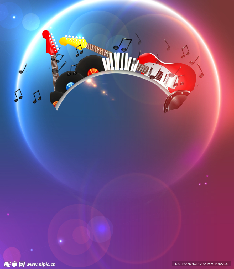 音乐节素材海报背景