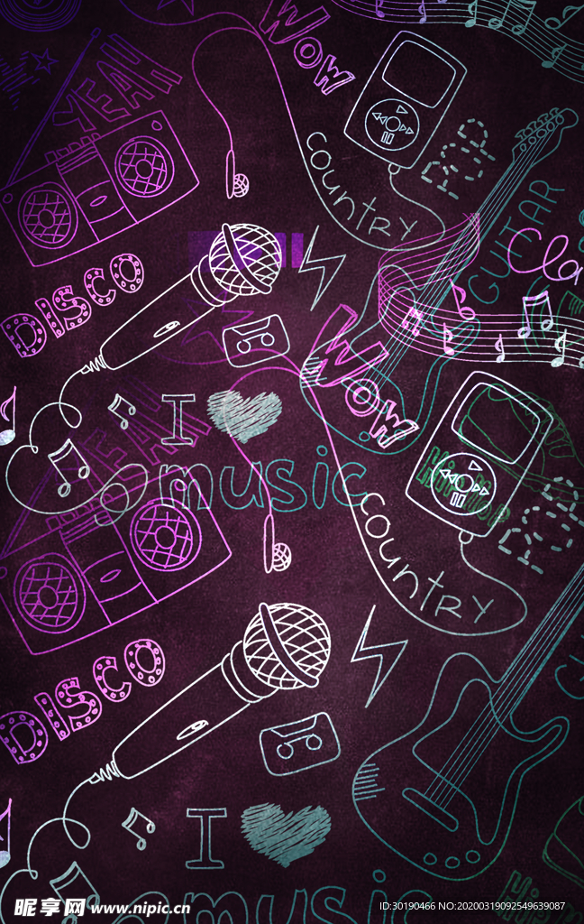 音乐节背景素材