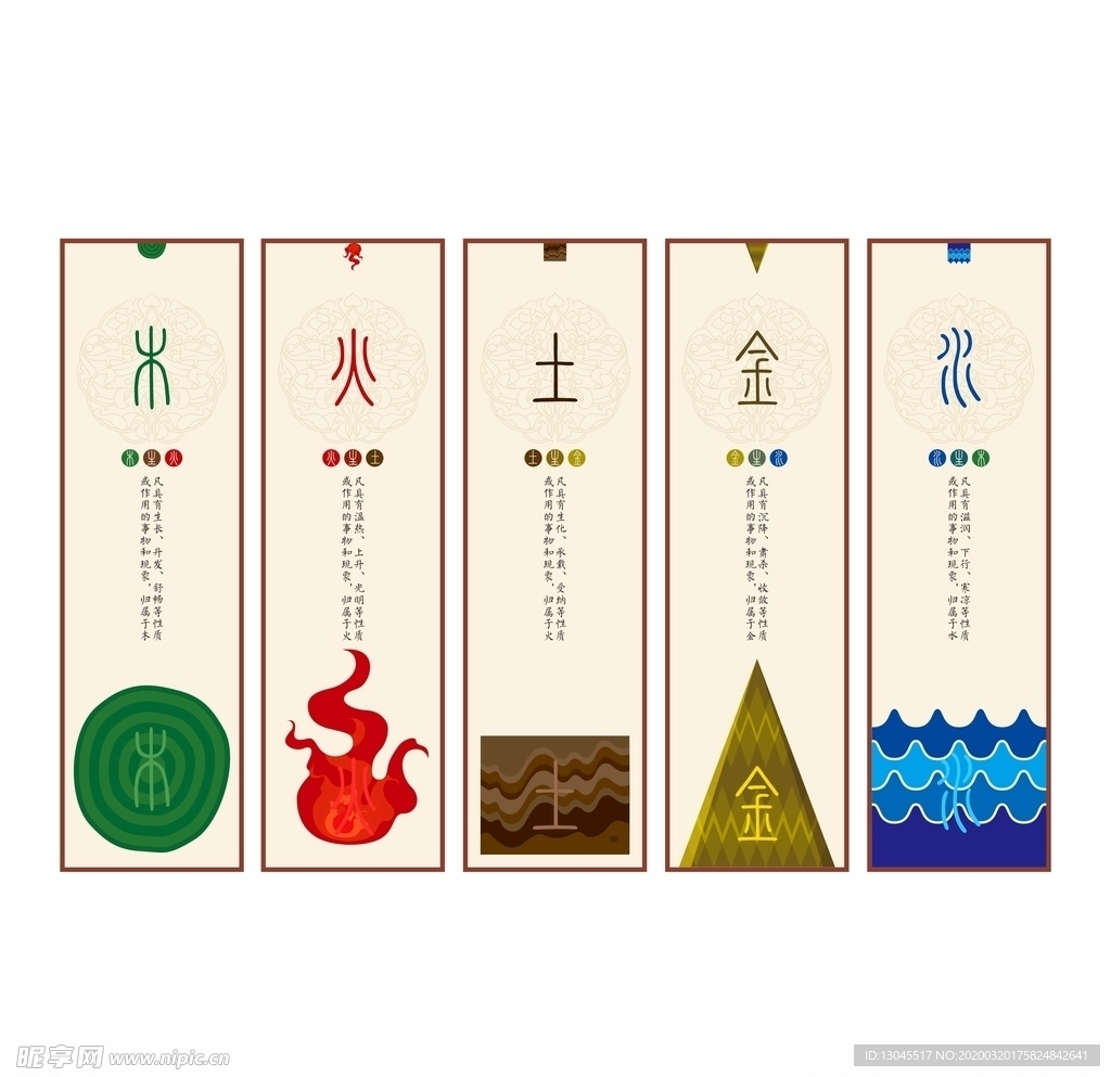 金木水火土 阴阳五行
